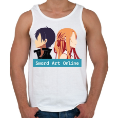 PRINTFASHION Sword Art Online - Férfi atléta - Fehér