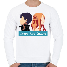 PRINTFASHION Sword Art Online - Férfi pulóver - Fehér férfi pulóver, kardigán
