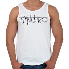 PRINTFASHION Synchro - Férfi atléta - Fehér atléta, trikó
