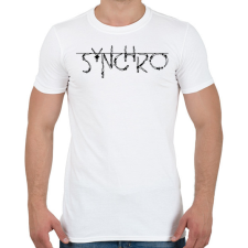 PRINTFASHION Synchro - Férfi póló - Fehér férfi póló