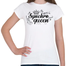 PRINTFASHION Synchro queen - Női póló - Fehér női póló