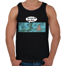 PRINTFASHION sz@rul nézel ki - Férfi atléta - Fekete atléta, trikó