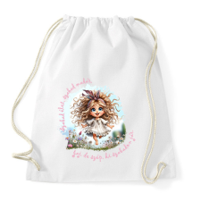 PRINTFASHION Szabad élet, szabad madár... - Sportzsák, Tornazsák - Fehér tornazsák