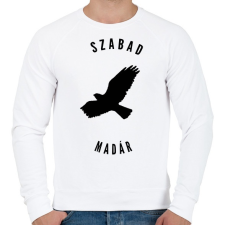 PRINTFASHION szabadmadár - Férfi pulóver - Fehér férfi pulóver, kardigán