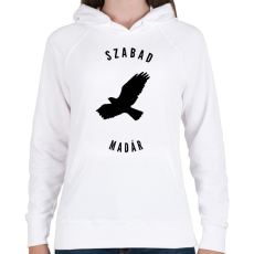 PRINTFASHION szabadmadár - Női kapucnis pulóver - Fehér