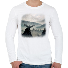 PRINTFASHION Szabadság - Férfi hosszú ujjú póló - Fehér férfi póló