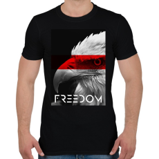 PRINTFASHION Szabadság - Férfi póló - Fekete