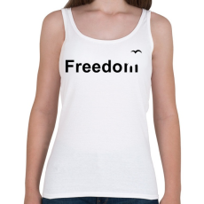 PRINTFASHION Szabadság - Női atléta - Fehér