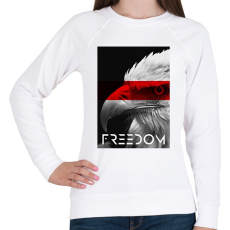 PRINTFASHION Szabadság - Női pulóver - Fehér