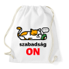 PRINTFASHION Szabadság On - Sportzsák, Tornazsák - Fehér