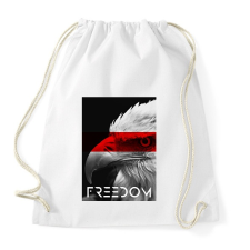 PRINTFASHION Szabadság - Sportzsák, Tornazsák - Fehér tornazsák