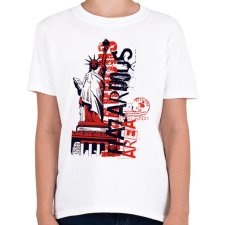PRINTFASHION Szabadság-szobor - Gyerek póló - Fehér gyerek póló