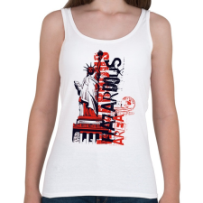PRINTFASHION Szabadság-szobor - Női atléta - Fehér női trikó