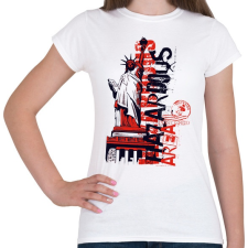 PRINTFASHION Szabadság-szobor - Női póló - Fehér női póló