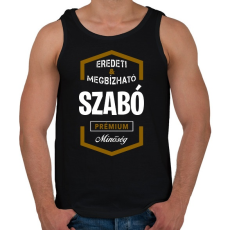 PRINTFASHION Szabó prémium minőség - Férfi atléta - Fekete