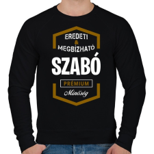 PRINTFASHION Szabó prémium minőség - Férfi pulóver - Fekete férfi pulóver, kardigán