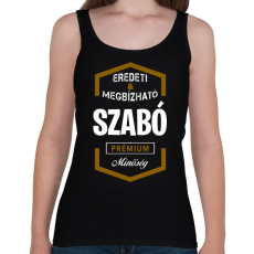 PRINTFASHION Szabó prémium minőség - Női atléta - Fekete