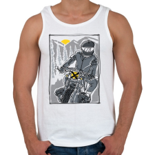 PRINTFASHION Száguldás - Férfi atléta - Fehér atléta, trikó