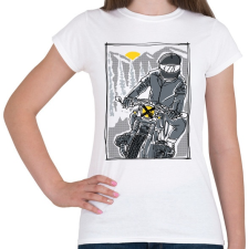 PRINTFASHION Száguldás - Női póló - Fehér női póló