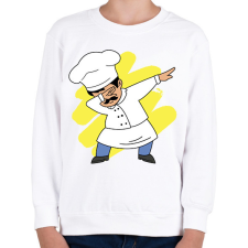 PRINTFASHION Szakács dab - Gyerek pulóver - Fehér gyerek pulóver, kardigán
