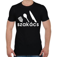 PRINTFASHION Szakács - Férfi póló - Fekete