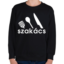 PRINTFASHION Szakács - Gyerek pulóver - Fekete gyerek pulóver, kardigán