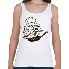 PRINTFASHION Szakács - Női atléta - Fehér