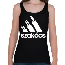 PRINTFASHION Szakács - Női atléta - Fekete női trikó