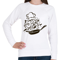 PRINTFASHION Szakács - Női pulóver - Fehér