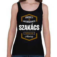 PRINTFASHION Szakács prémium minőség - Női atléta - Fekete