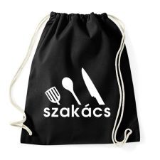 PRINTFASHION Szakács - Sportzsák, Tornazsák - Fekete tornazsák