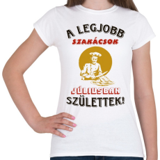 PRINTFASHION Szakács szülinapja július - Női póló - Fehér