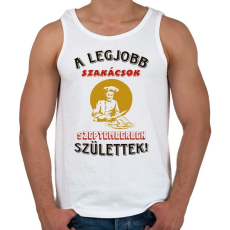 PRINTFASHION Szakács szülinapja szeptember - Férfi atléta - Fehér