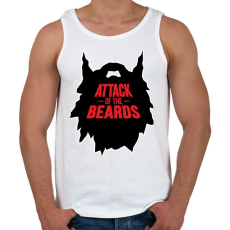 PRINTFASHION szakáll-attack... - Férfi atléta - Fehér