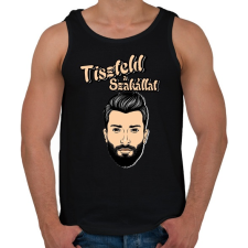 PRINTFASHION szakáll- tiszteld a szakállat - Férfi atléta - Fekete atléta, trikó