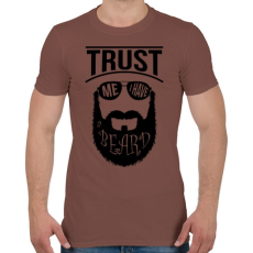 PRINTFASHION Szakállas vagyok - Férfi póló - Mogyoróbarna