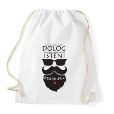PRINTFASHION Szakállasnak lenni Isteni! - Sportzsák, Tornazsák - Fehér tornazsák