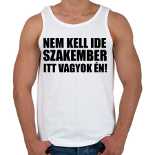 PRINTFASHION Szakember (1) - Férfi atléta - Fehér atléta, trikó