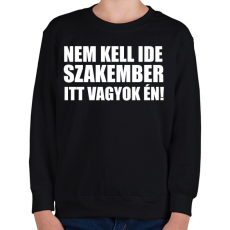 PRINTFASHION Szakember (2) - Gyerek pulóver - Fekete