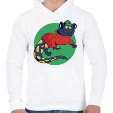 PRINTFASHION Szalamandra - Férfi kapucnis pulóver - Fehér női pulóver, kardigán