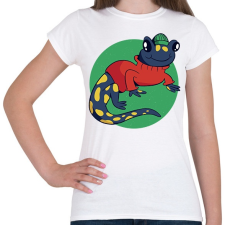 PRINTFASHION Szalamandra - Női póló - Fehér női póló