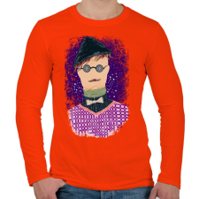PRINTFASHION Szalmaember - Férfi hosszú ujjú póló - Narancs férfi póló