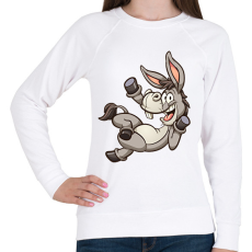 PRINTFASHION szamár - Női pulóver - Fehér