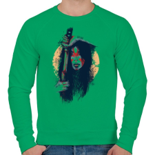 PRINTFASHION Szamuráj áldozat - Férfi pulóver - Zöld férfi pulóver, kardigán