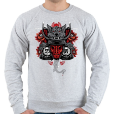 PRINTFASHION Szamuráj Bujinkan - Férfi pulóver - Sport szürke férfi pulóver, kardigán