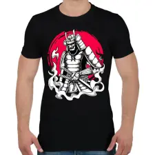 PRINTFASHION Szamuráj  - Férfi póló - Fekete férfi póló