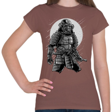PRINTFASHION Szamuráj galaxis - Női póló - Mogyoróbarna női póló