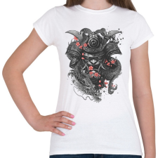 PRINTFASHION Szamuráj sárkány - Női póló - Fehér női póló