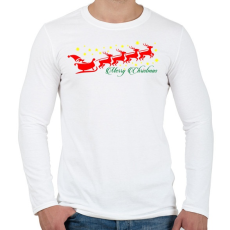 PRINTFASHION Szán színes - Férfi hosszú ujjú póló - Fehér