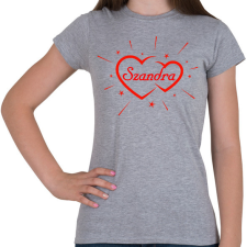 PRINTFASHION Szandra - Női póló - Sport szürke női póló